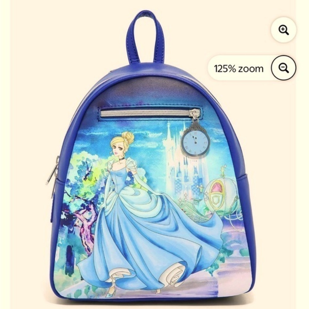 Loungefly Disney Cinderella Illustration Castle Steps Mini Backpack